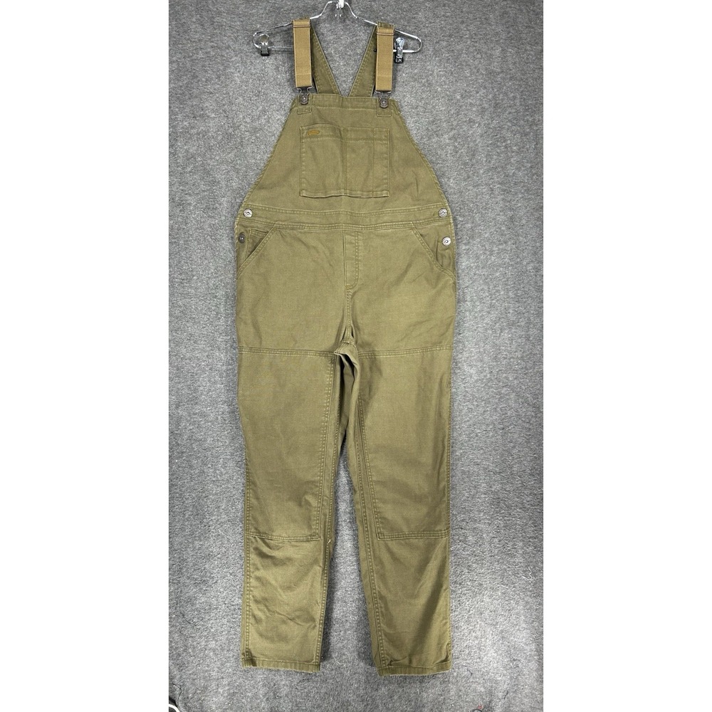 REI Co-op Trailsmith Overalls Womens 14 Green Work Hiking  Gorpcore 30" inseam